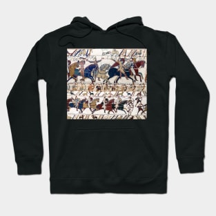 THE BAYEUX TAPESTRY NORMAN KNIGHTS AND ARCHERS Detail Hoodie